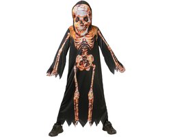 Joya Kids® Straling Skelet Verkleedpak Kind | Skelet Kostuum Jongens | Halloween Verkleedkleding Jongen | Horror Kostuum | Griezelpak Kinderen | Vader Zoon Verkleedset | Incl. Masker | Maat M