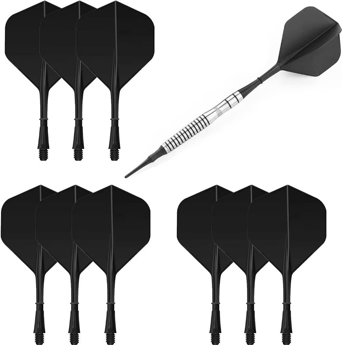 Solidchoice - Darts Schachten en Vleugels in Één Set
