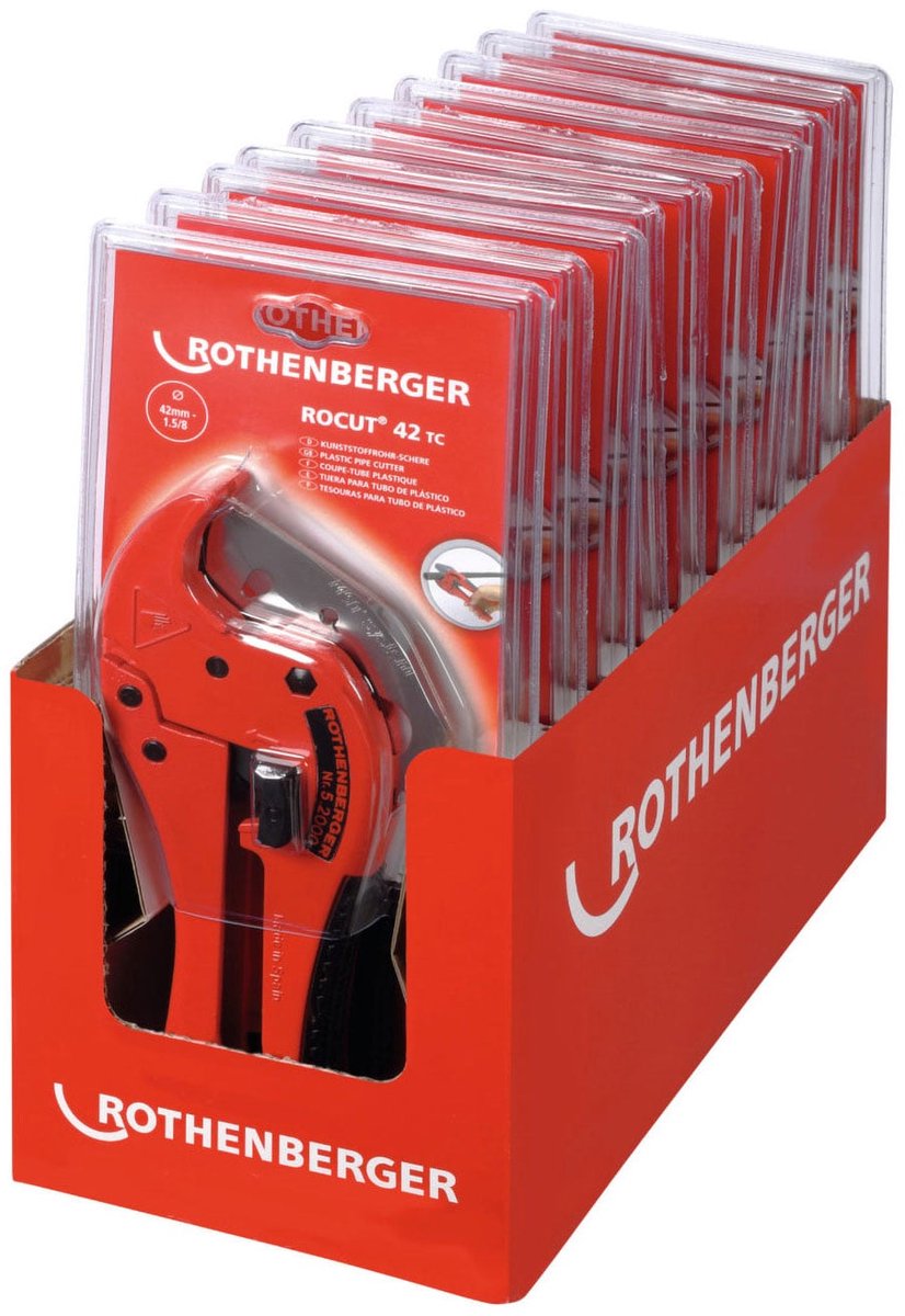 ROTHENBERGER ROCUT TC 42, 0-42mm, Display, 10 stuks - 052000D
