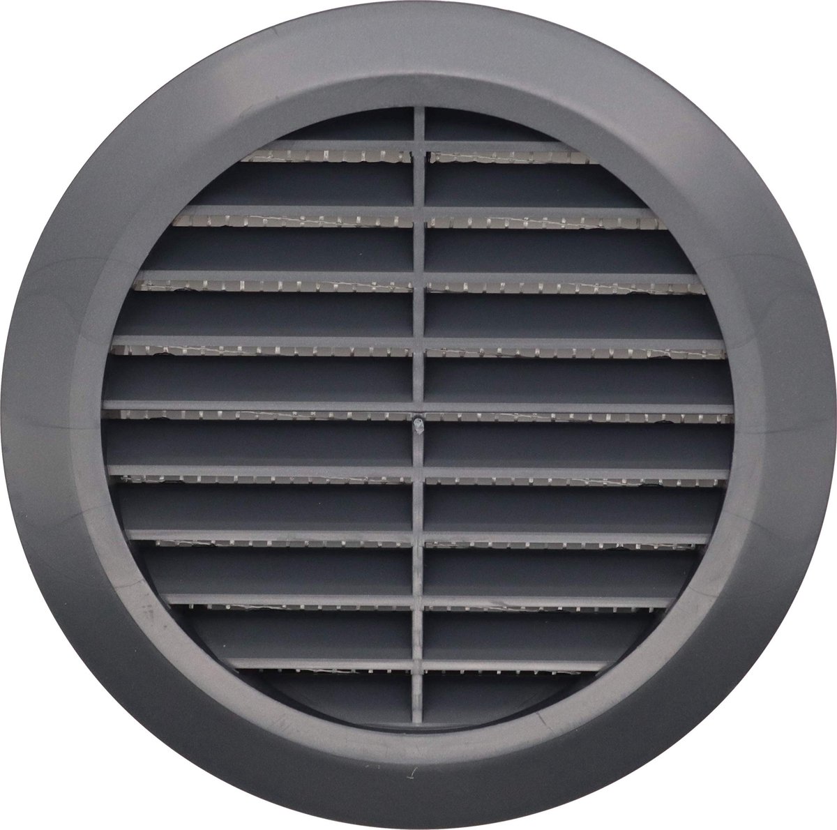 Solidchoice - Zwart Ronde Ventilatierooster met Anti-Insect Gaas 100mm