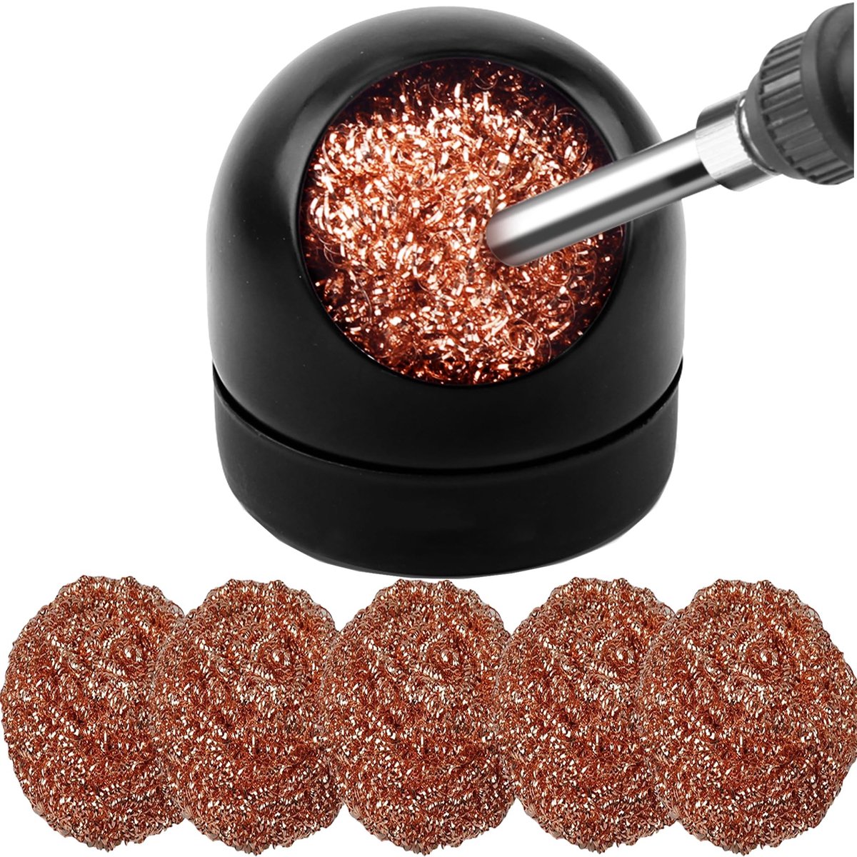 Solidchoice - Soldering Tip Cleaner met Reinigingsbal en Houder