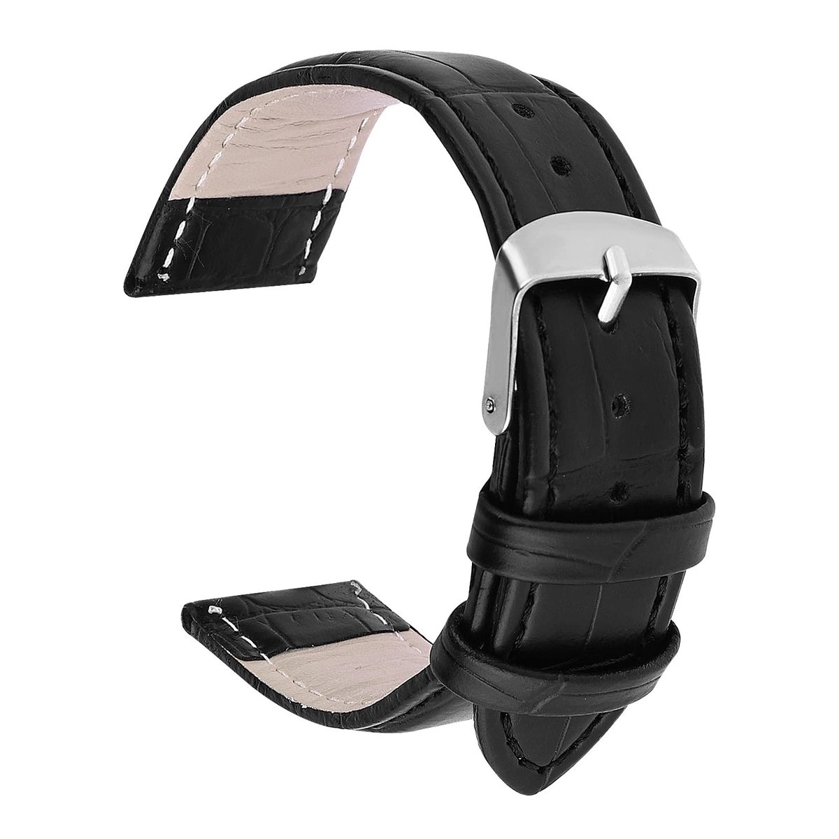 Solidchoice - Vervangende Horlogebanden 18 mm - PU-leer met Snelsluiting voor Heren