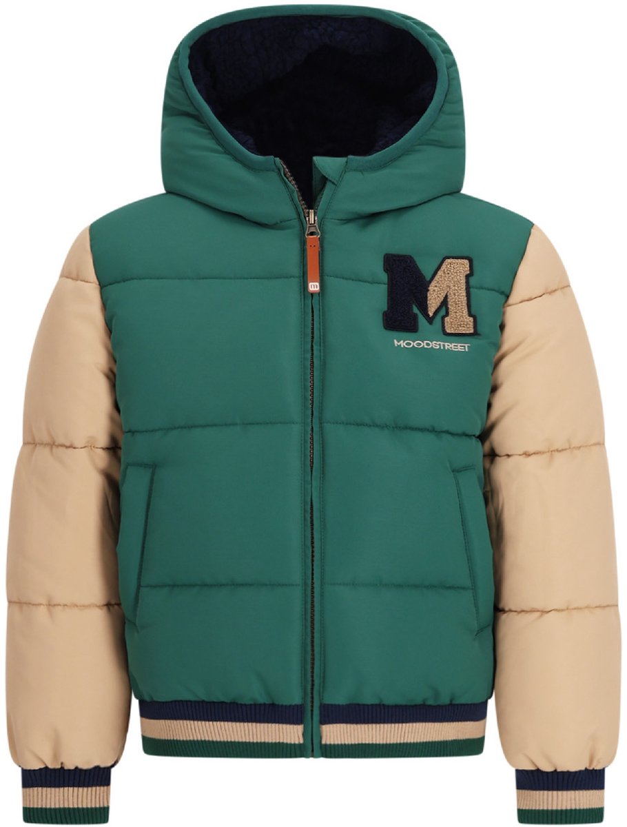 Moodstreet winter baseball jacket JERICHO M607-6220/ Sporty Green - maat 116