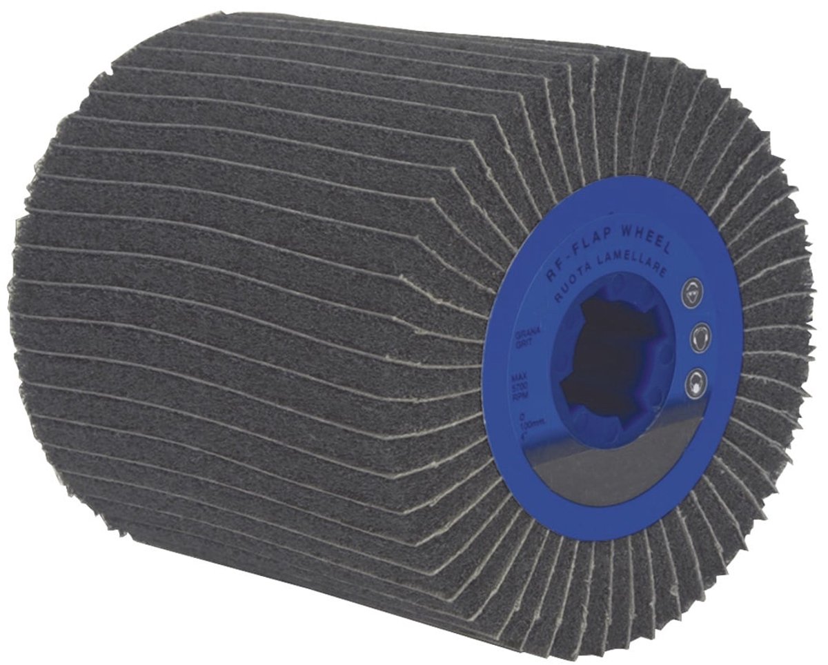 Satinierwals Vlies/Gewebe 100 fijn bruin Ø110xB100mm 19mm TECWERK