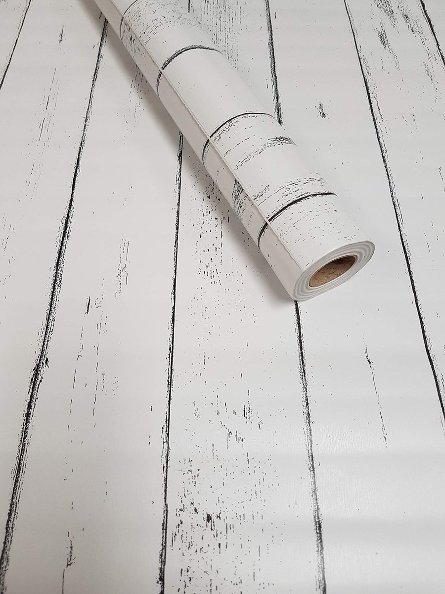 Solidchoice - Zelfklevende Decoratiefolie 10 m x 45 cm met Houtlook