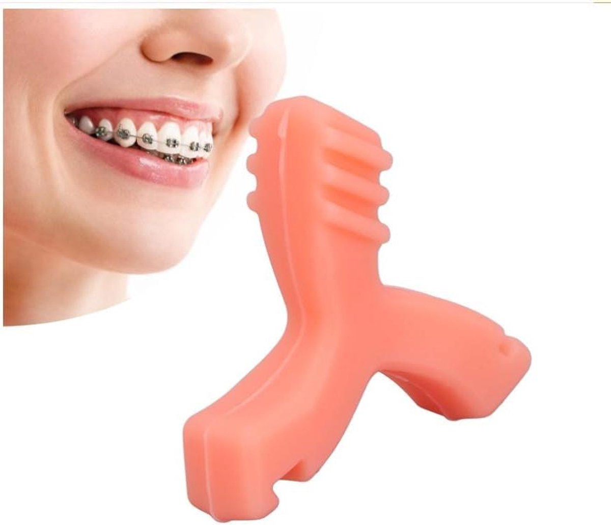 Allecto plus - Multifunctionele siliconen mondstukken (2 stuks) in driehoekige en Y-vorm voor Invisalign orthodontische behandeling - Voedselveilig & tandvleesvriendelijk