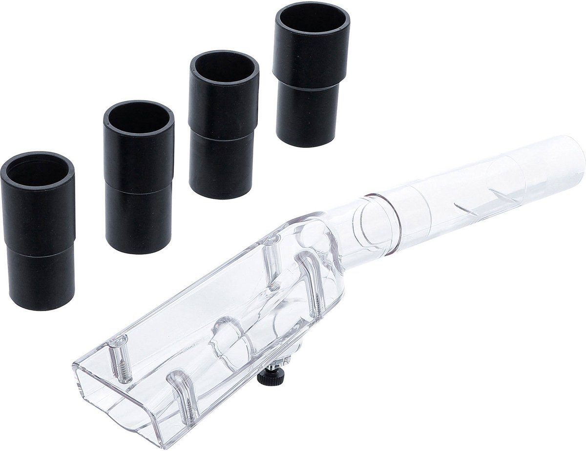 BGS Zuigopzetstuk voor persluchtreinigingspistool klein met 4 adapters voor artikel 70150 - 70151