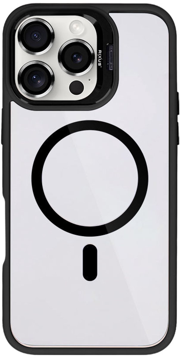 Rixus Classic 03 Case With MagSafe For Apple iPhone 16 Pro Black