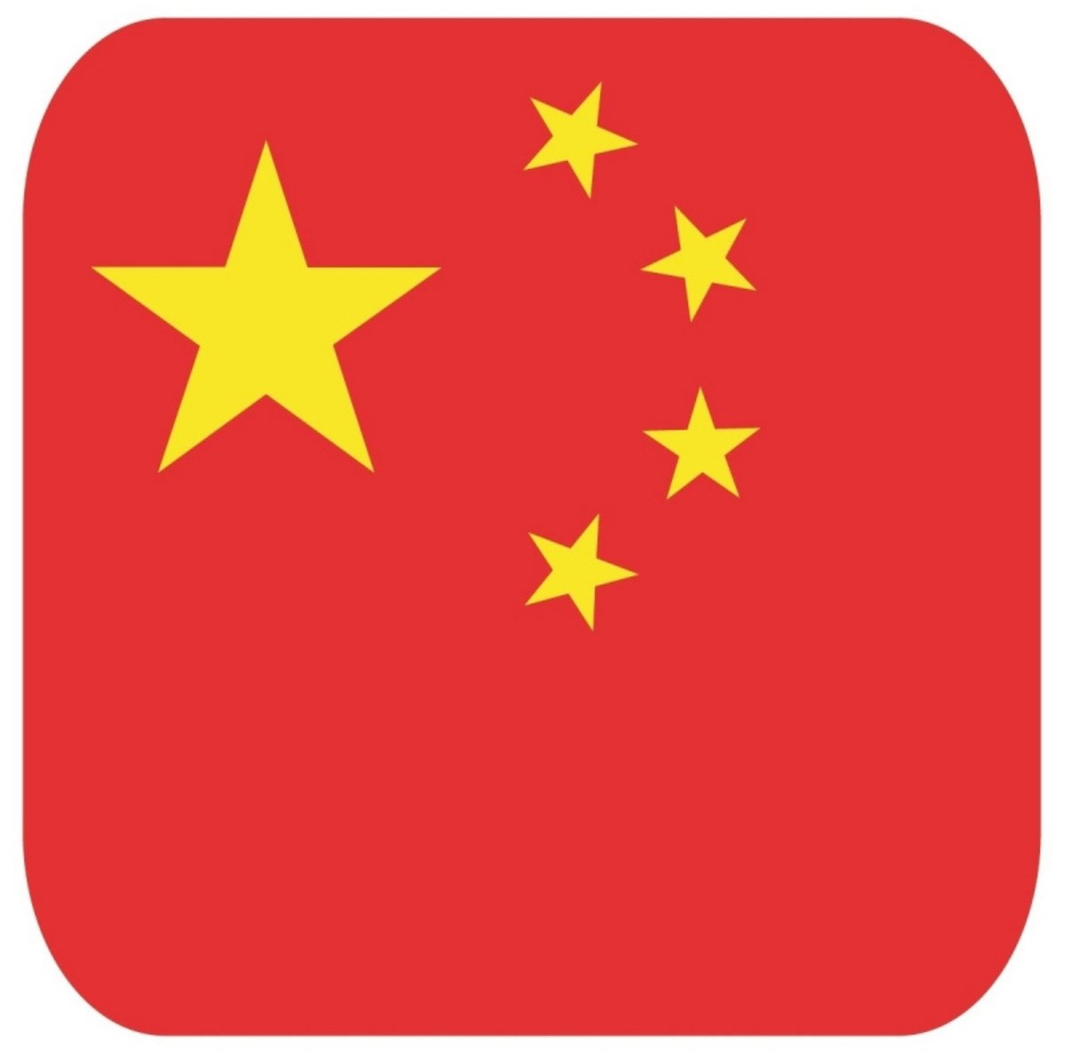 Bierviltjes Chinese vlag vierkant 15 st - onderzetter viltjes