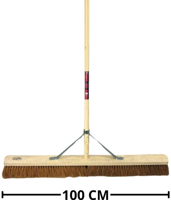 Synx Store Ynx Tools Bezem Kokos Binnenbezem Cocos 60 cm - Bezem - Bezems - Zaalveger - Zachte Bezem - Veger