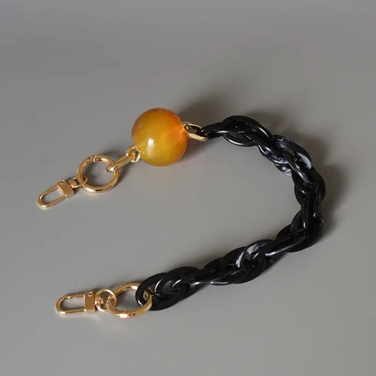 Telefoon - Sieraad - Hanger - Gsm - Ketting - Pols - Koord - Kralen - Handtas - Black