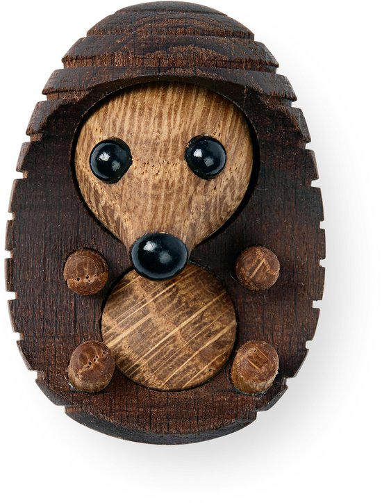 Spring Copenhagen Wooden Figure Animal Hedgehog "Stick” miniature 10g H2.6xW2.9xL3.9cm (made in Vietnam) speelgoedfiguur kinderen en volwassenen