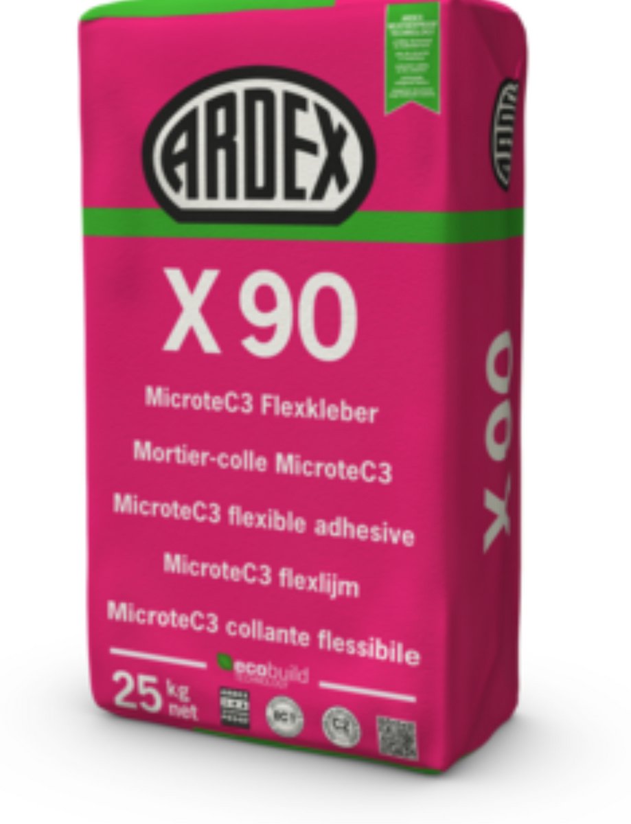 Ardex X90 Microtec Grootformaat Tegellijm 25 kg