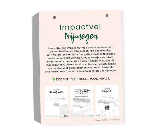 Impactvol Nijmegen Scheurkalender 2026