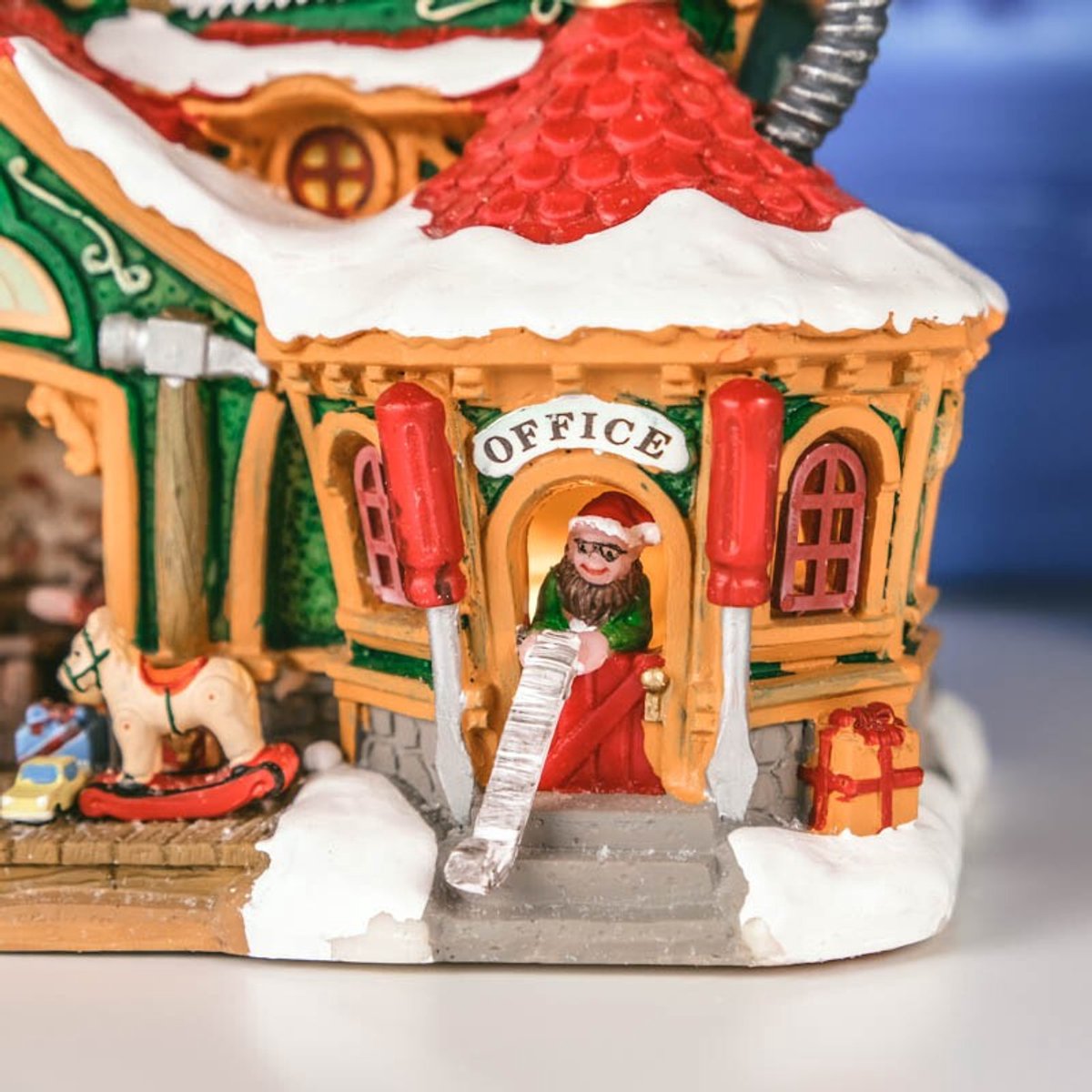 Lemax Kerstdorp The Elf Workshop - Met verlichting – foto 6