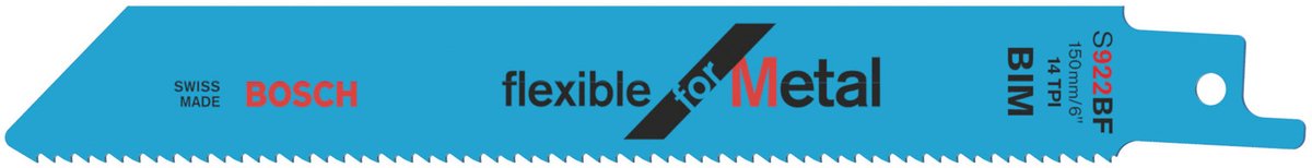 Bosch - Reciprozaagblad S 922 BF Flexible for Metal - 2 stuks