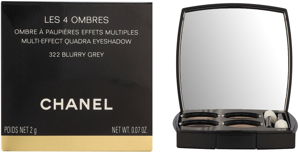 CHANEL Les 4 Ombres oogschaduw 322 Blurry Grey 2 g Mat, Metallic