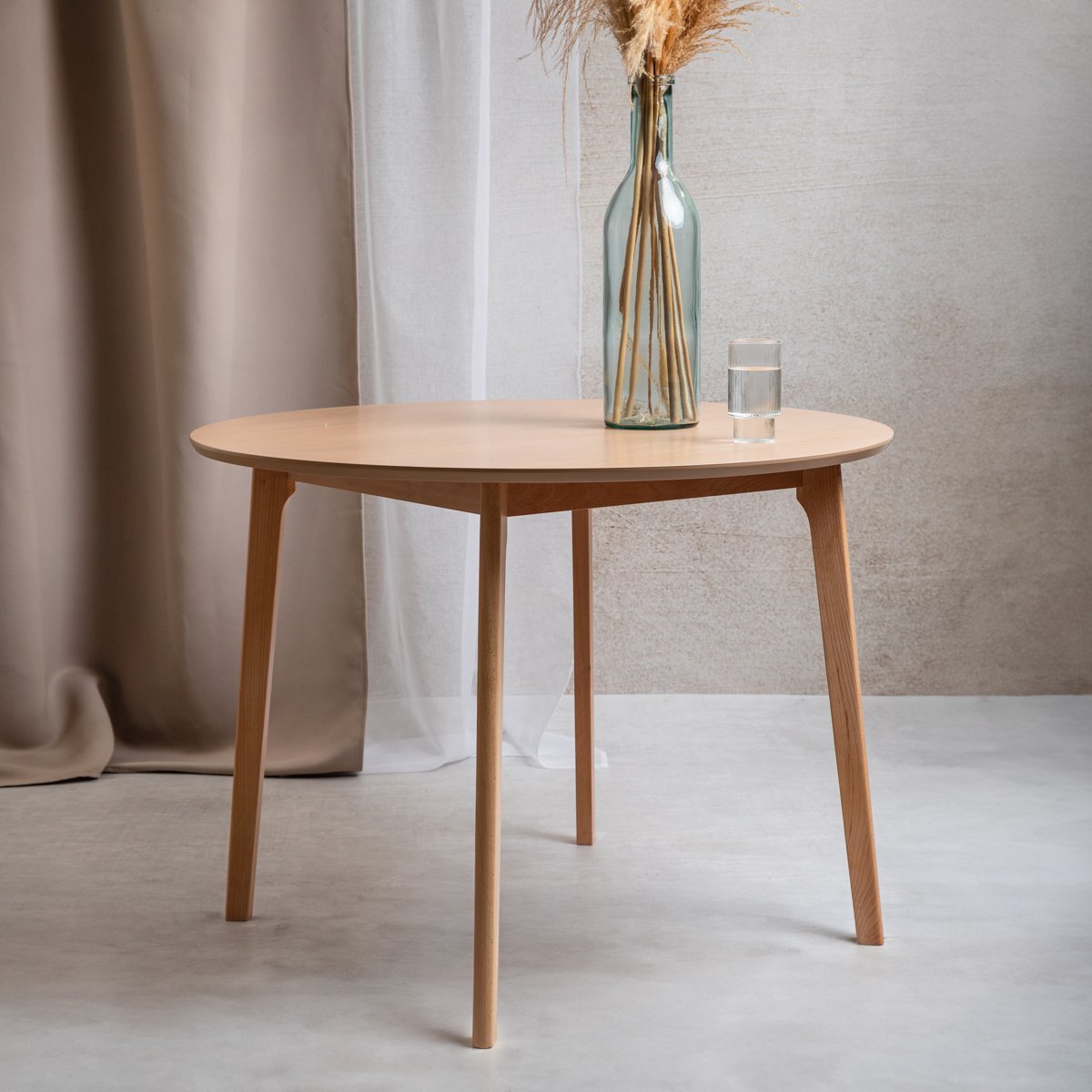 HOMLA - Table - MALTI - 100x100x75 cm - Natuurlijk