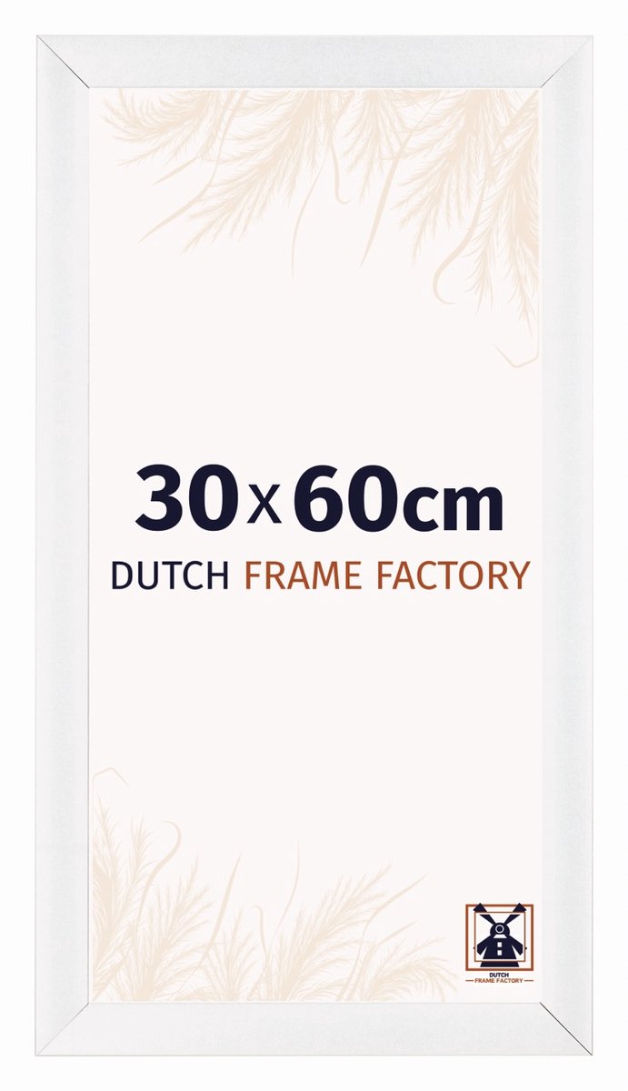 Dutch Frame Factory Fotolijst 30x60 cm - MDF - Wit Hoogglans - Praag