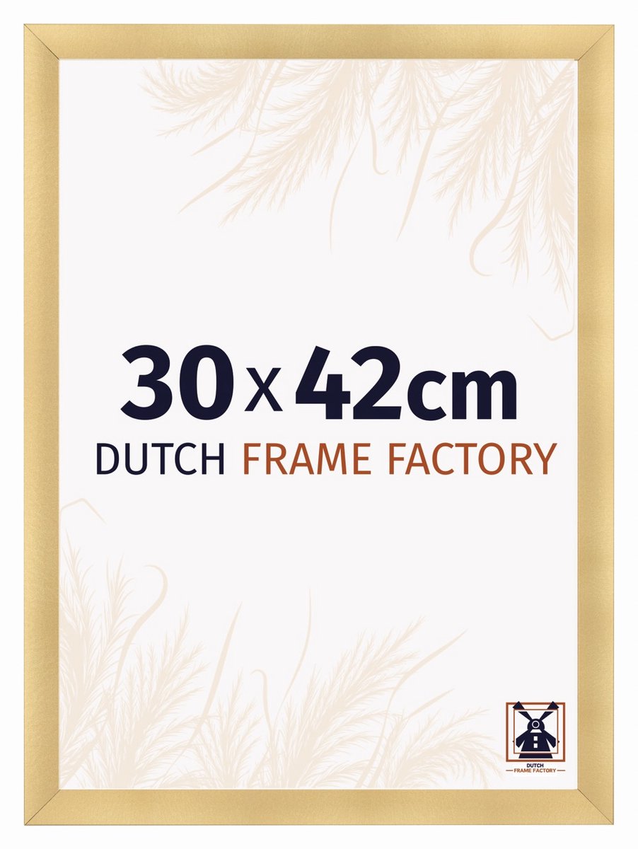 Dutch Frame Factory Fotolijst 30x42 cm - MDF - Goud Mat - Praag