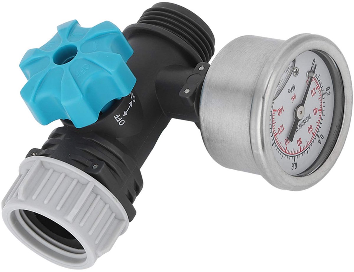 Waterdrukregelventiel G3/4in Pom-drukventiel met Manometer voor de Irrigatieregelaar van de Kastuin