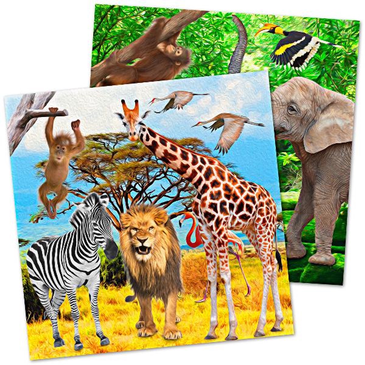 Folat - Servet 33x33cm Safari Party (20 stuks)