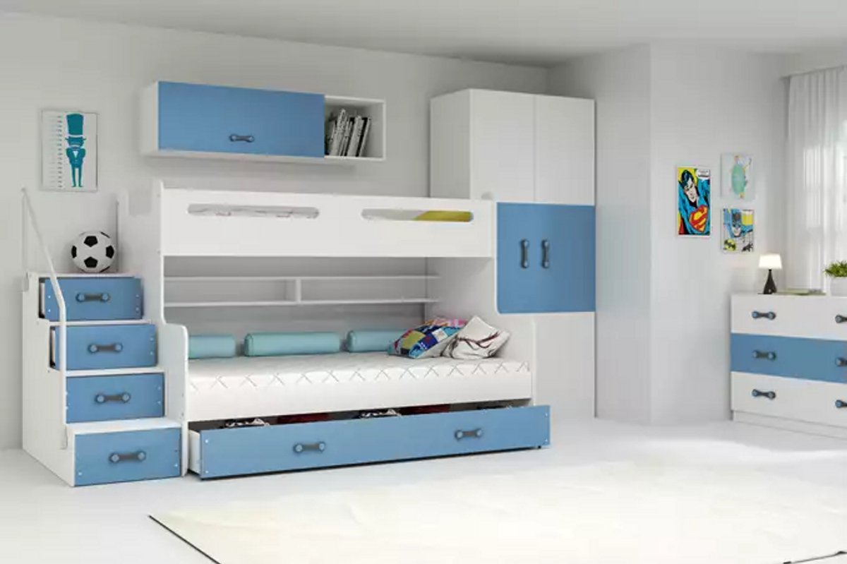 BMS MAX 3 - Bunk Bed - 120x200 cm - Jeugd - Blauw