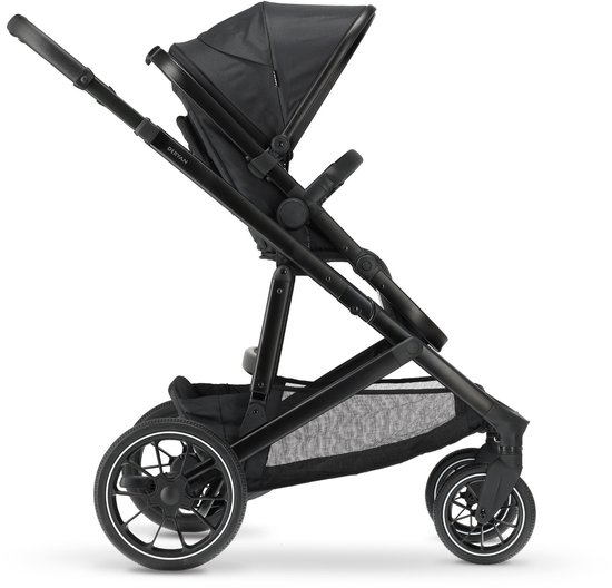 Deryan Evy V2 Kinderwagen - Duo Kinderwagen - Uitbreidbaar - Inclusief reiswieg - Zwart