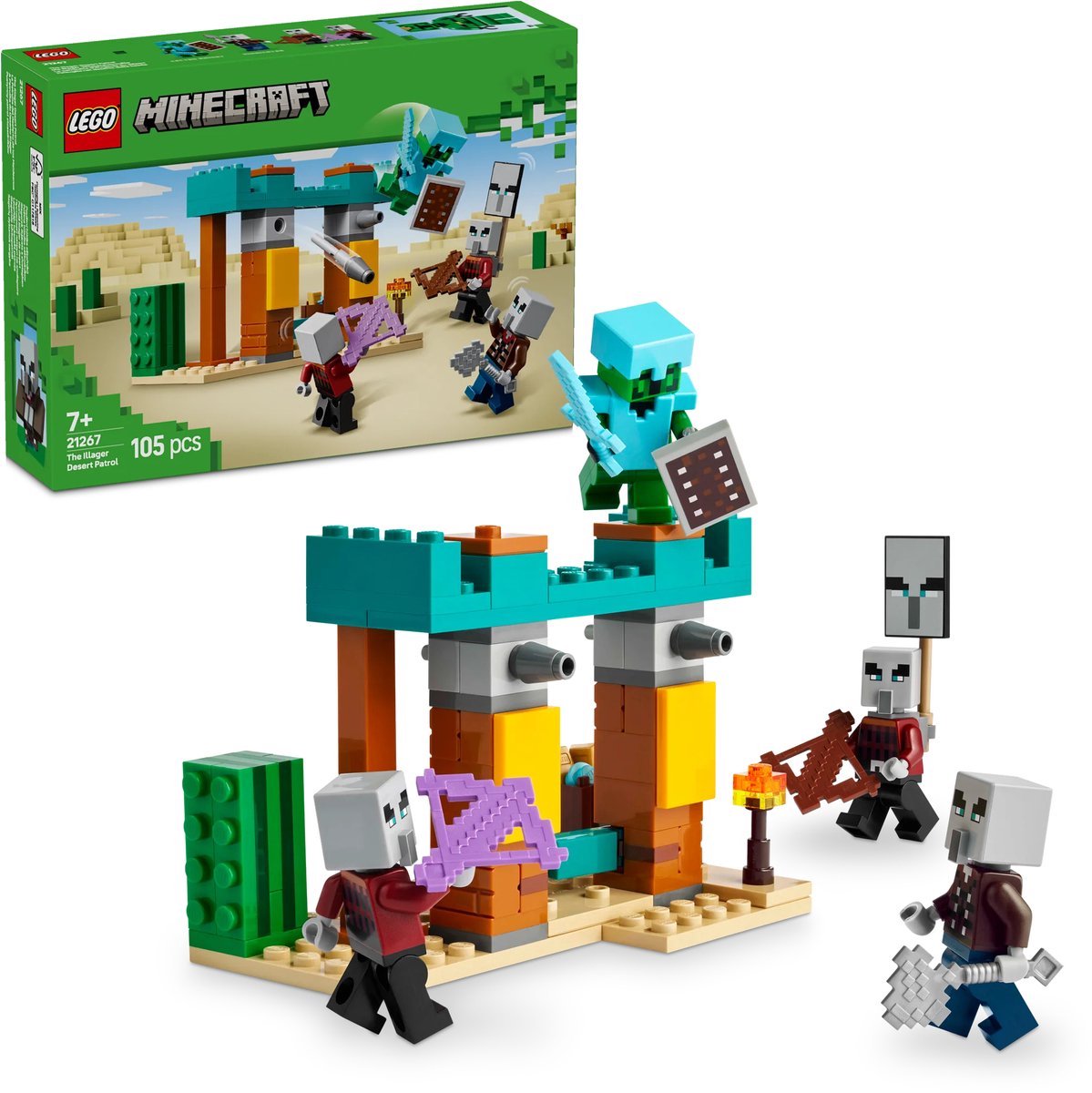 LEGO Minecraft De Illagers in de woestijn gamingset voor kinderen - 21267 — afbeelding 15