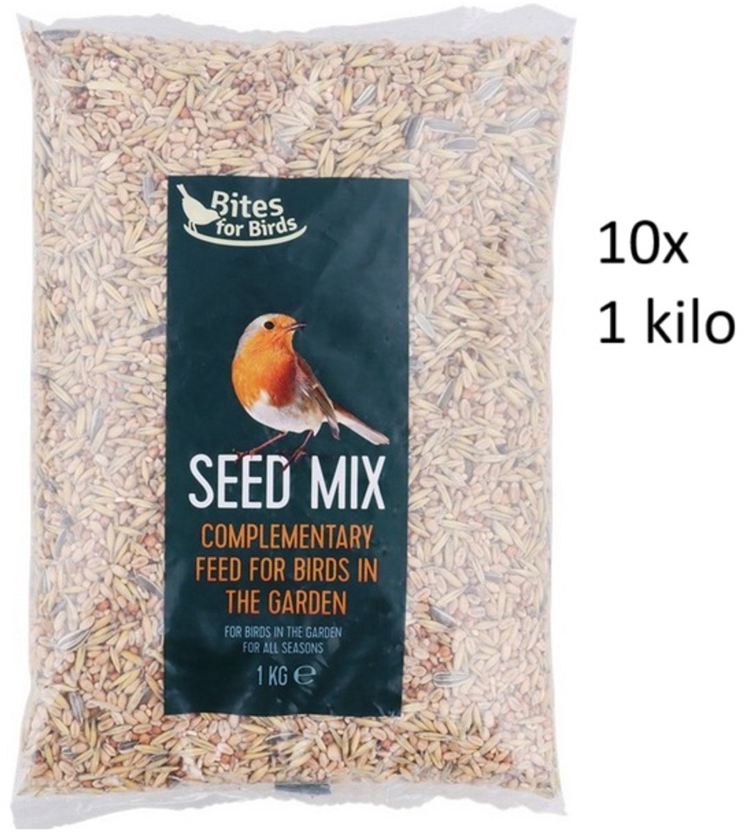 Bites for Birds - Strooivoer tuinvogelvoer - multipak 10x 1 kilo