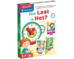 foto van Clementoni - Leren klokkijken - 14 activiteit puzzelstukken - Digitaal en analoog leren - Educatief Speelgoed - Vanaf 5 jaar