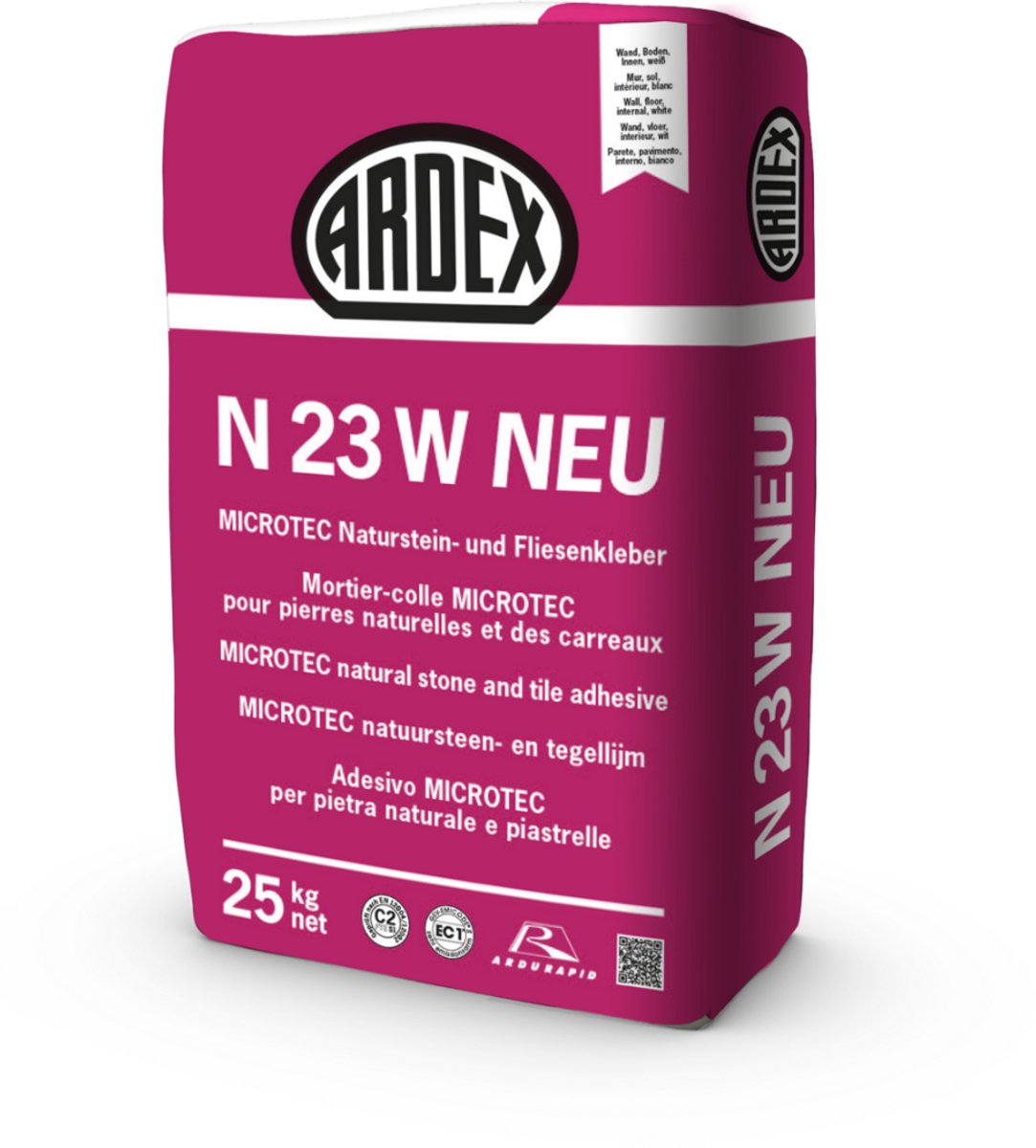 Ardex N23W nieuw 25 kg - Mircrotec Natuursteen en Tegellijm