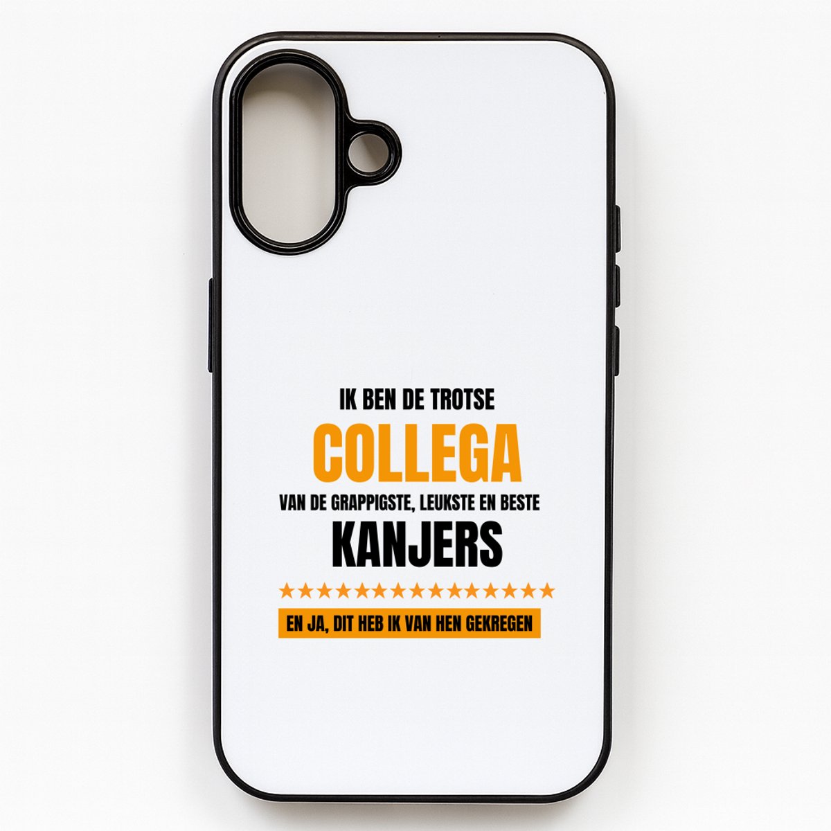 Hacebo® - Trotse collega telefoonhoesje - Collega - een collega - telefoonhoesjes - werk - afscheidscadeau - verjaardagscadeau - kado - hoesje geschikt voor iPhone 16
