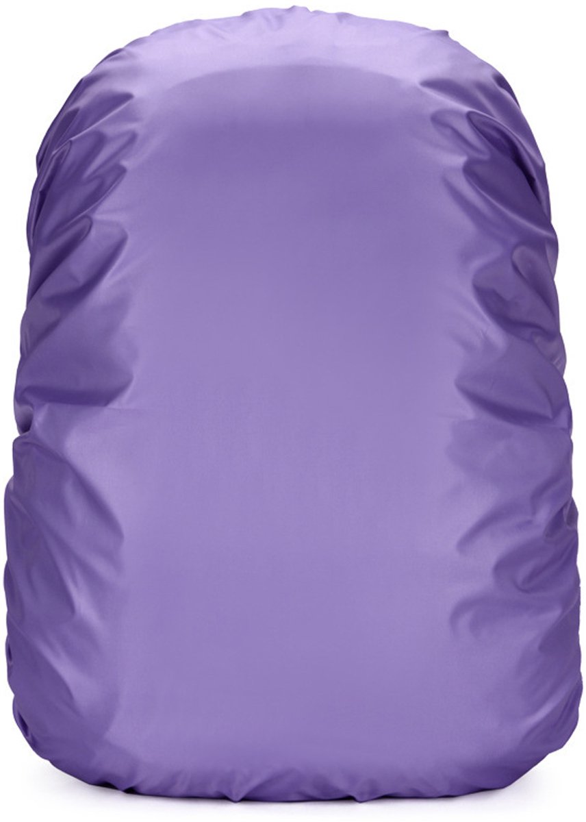Rugzak Regenhoes Waterdicht - Reflecterende Strepen Rugtas Bescherming - Outdoor Wandelen Fietsen Regenbescherming - Paars