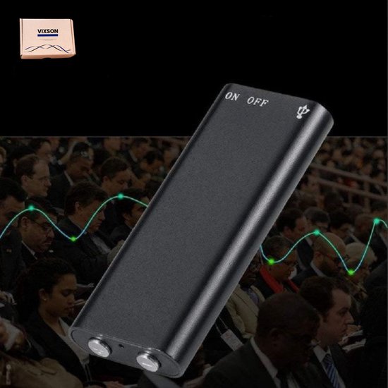 Mini dicteerapparaat, 3072 Kbps, audio-opnameapparaat