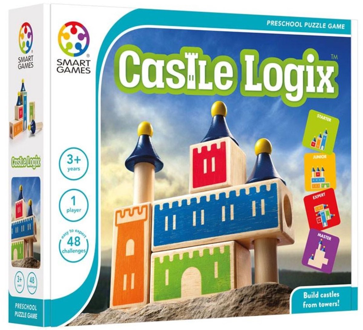 SmartGames Castle Logix - Houten Logisch Denkspel - 48 Ruimtelijke Bouwuitdagingen - Educatief Solospel - Vanaf 3 Jaar — afbeelding 16