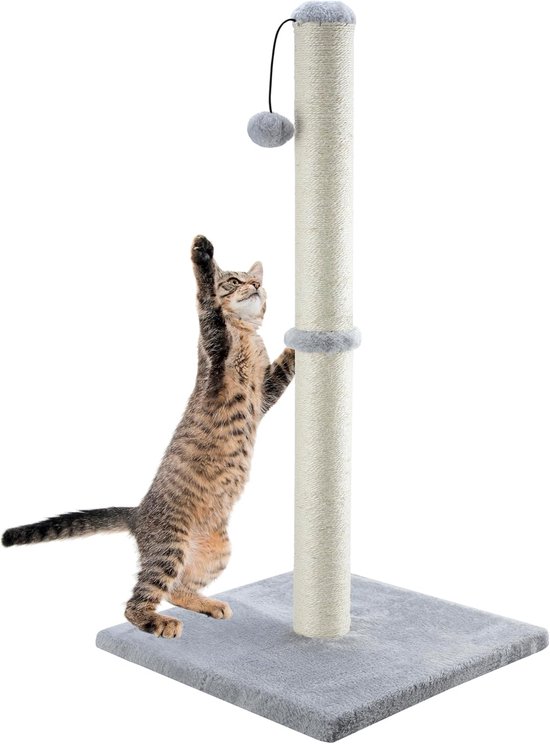 Woochpet Kattenkrabpaal 35 inch hoge krabpaal voor katten krabpalen voor binnenkatten met kattenspeelgoed muisgat en interactieve houten bal voor kittens volwassenen katten Woochpet Kattenkrabpaal 35 inch hoge krabpaal voor katten krabpalen voor binnenkatten met kattenspeelgoed muisgat en interactieve houten bal voor kittens volwassenen katten