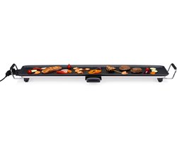alpina Teppanyaki Bakplaat XXL - Grillplaat 2000W - Grill en Gourmet Plaat Electrisch - Plancha 100 x 20 cm - met Verstelbare Thermostaat - Anti-Aanbaklaag en Lekbak