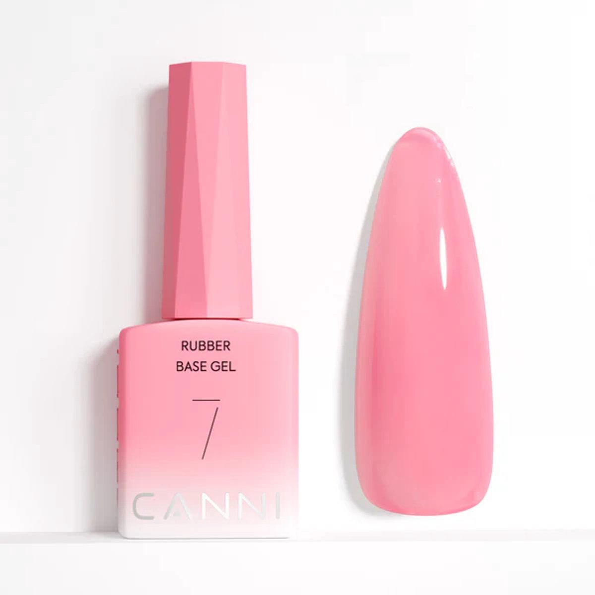 Canni Rubber Base UV Gellak Baby Pink - 9 ml - 07 - Rubber Base Coat - Rubber Base Gel - Rubber Base Gellac - Canni Gellak - Gellak Nagellak