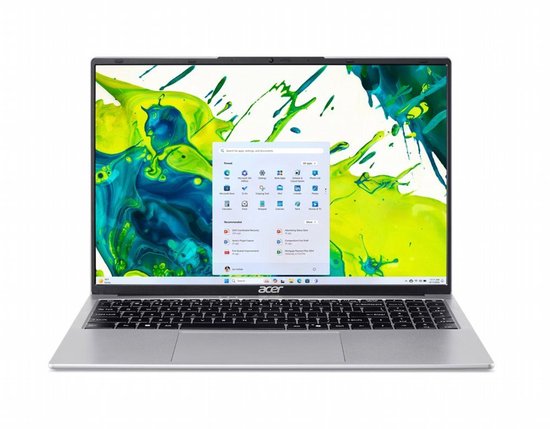 Acer Aspire Lite 16 AL16-54P-30A2 | 16" IPS WUXGA | Intel Core i3 1305U | 8GB DDR5 | 512GB SSD | W11 Professional - Acer - Hoofdafbeelding