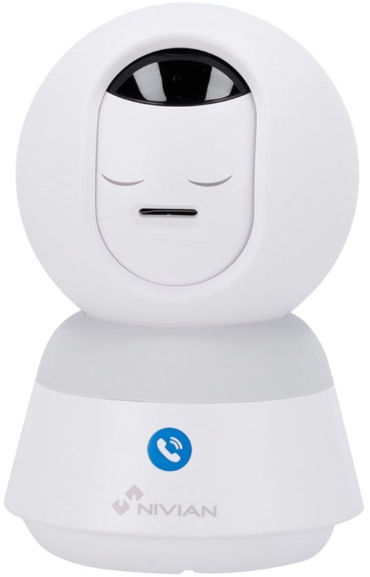 Nivian IS6-CALL - 4MP wifi Binnen beveiligingscamera met intercom belknop - Bestuurbaar - Intercom functie - Smart home compatibel van Nivian — afbeelding 2