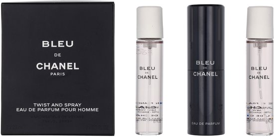 BLEU DE CHANEL 20ml ×3ツイストスプレー Chanel Bleu de Chanel Twist and Spray - 3 x 20 ml - eau de parfum