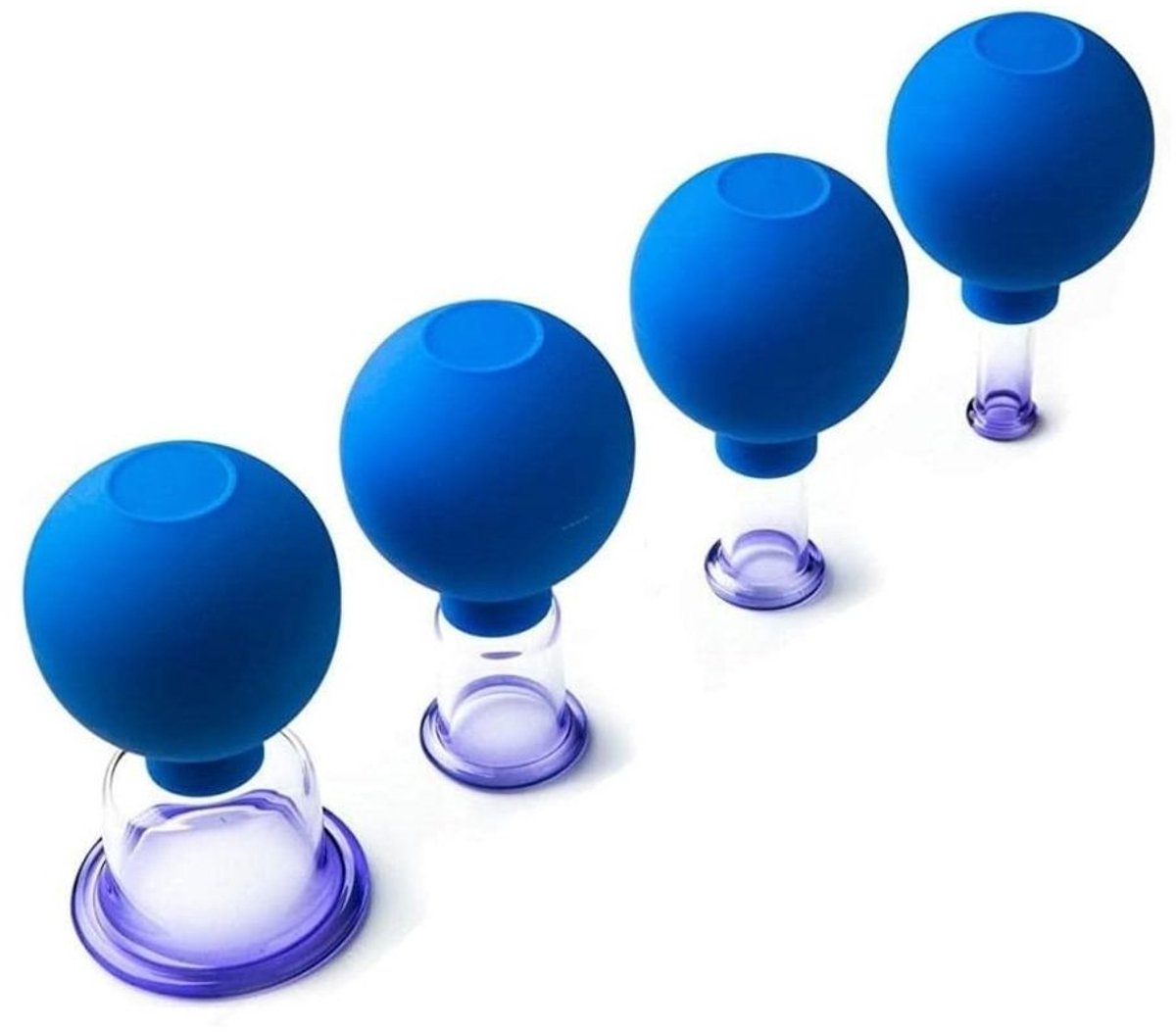 ApexArte® Cellulite Massage Apparaat - Massage Apparaat - Anti Cellulitis Apparaat - Cupping Cups - Blauw