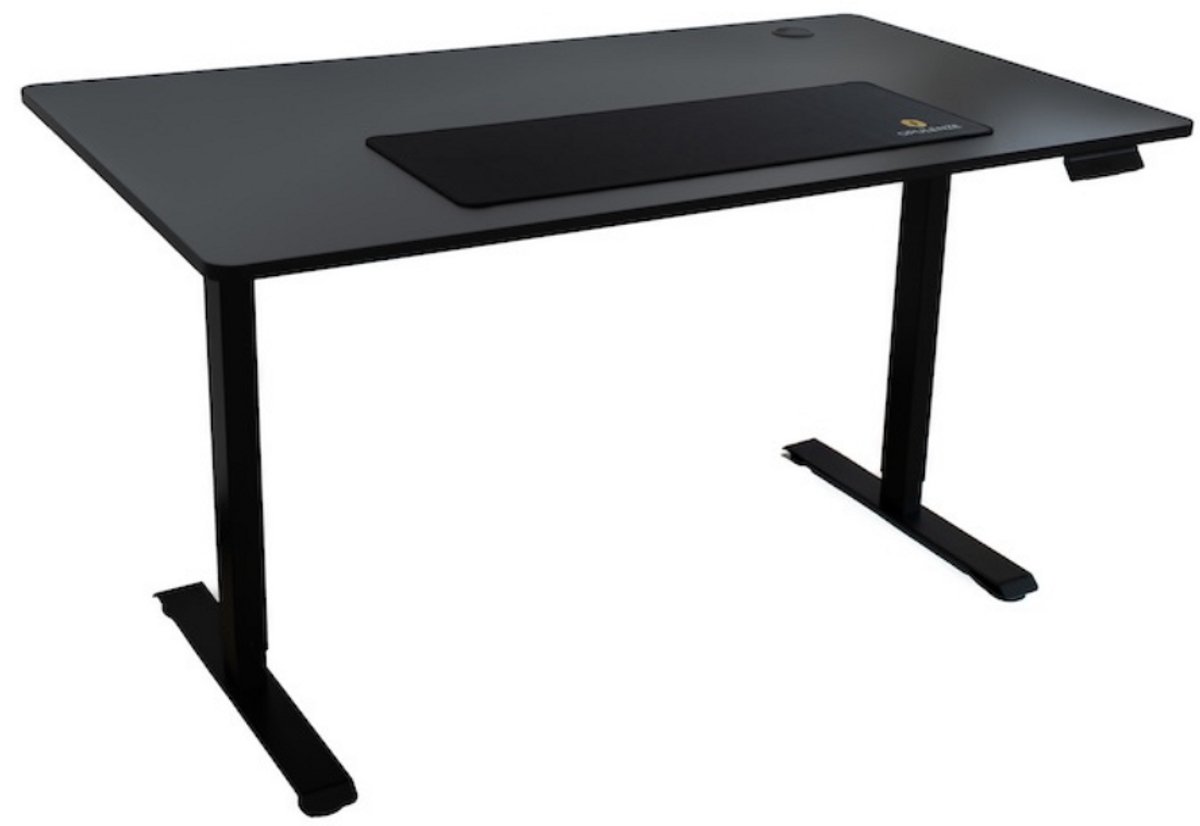 Opulenze Alto nero M – Elektrisch verstelbaar zit/sta-bureau – Zwart – 60×140 cm inclusief Mousepad