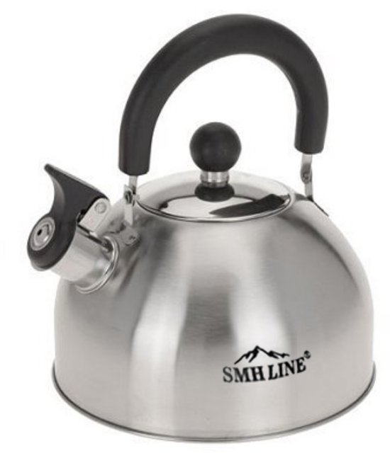 Bouilloire sifflante SMH LINE® - Acier inoxydable - 2,5 L - Bouilloire Retor - Compatible toutes sources de chaleur