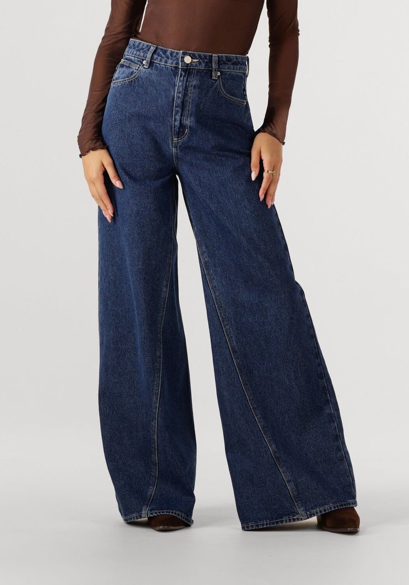 ABRAND JEANS High Super Wide Tara Jeans Dames - Broek - Donkerblauw - Maat 29