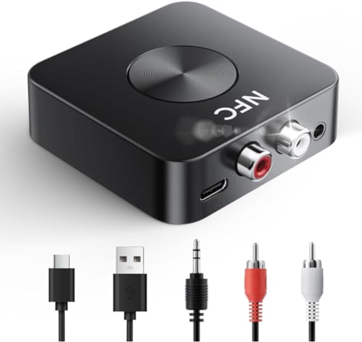 Bluetooth 5.3 audio-ontvanger, NFC-audio-ontvanger voor mobiele telefoon, 5.0 Bluetooth-headset, computer-tv-zender