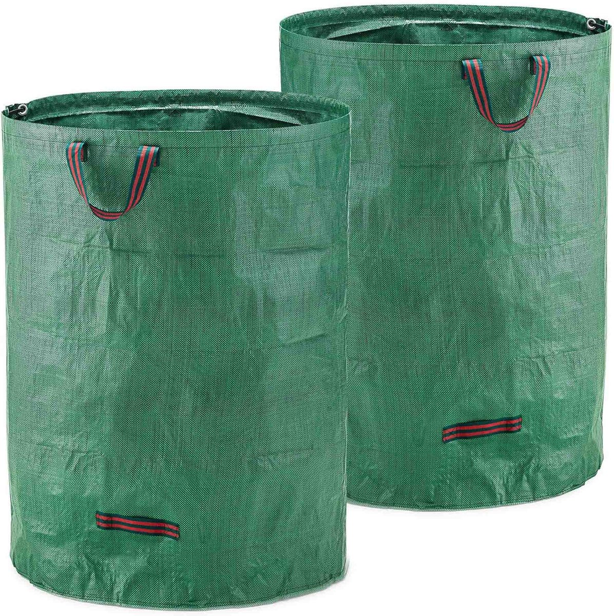 MOOWY Herbruikbare Tuinafvalzakken (2 x 500 L) - Opvouwbare Tuinafvalemmers voor Bladeren, Maaisel en ander Tuinafval