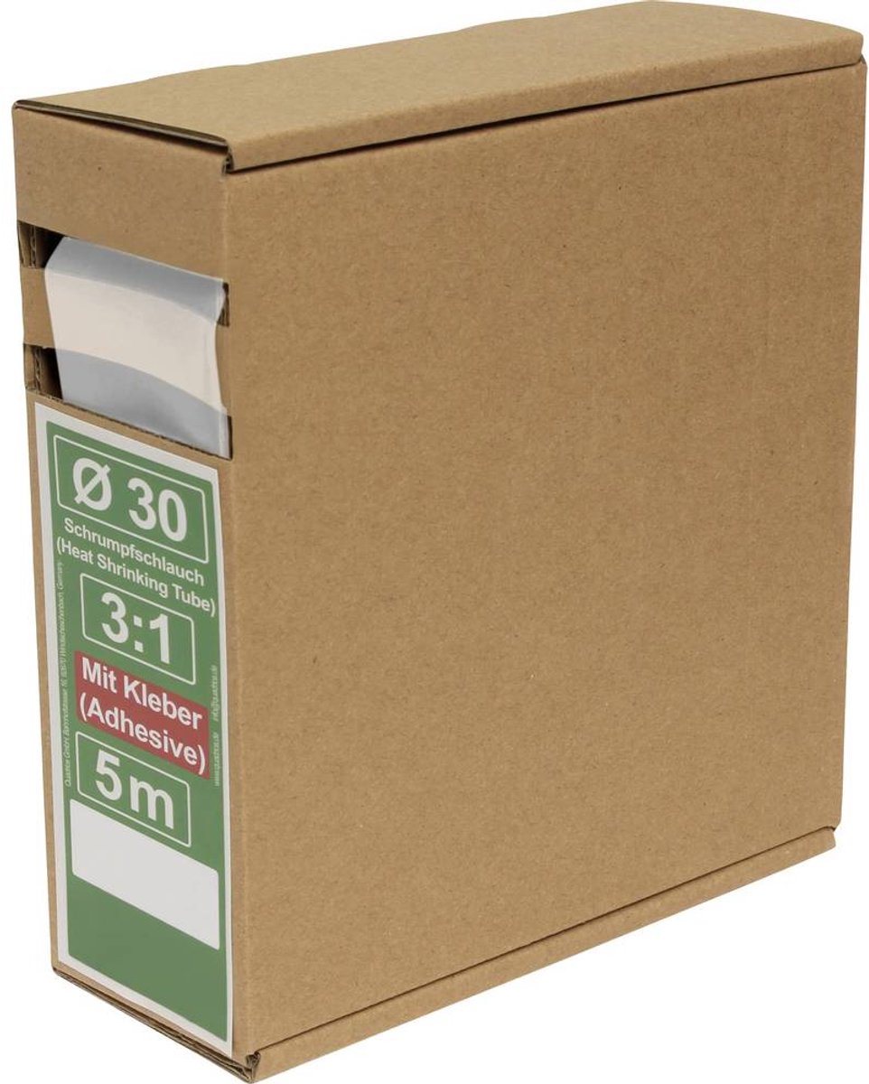 Quadrios 25CA507 Krimpkous met lijm Transparant Krimpverhouding:3:1 5 m