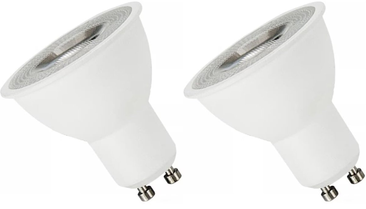 Spectrum LED Lamp GU10 4W - 230V - 300 Lumen - 3000K Warm Wit - Gezellig licht - Energiezuinig - 2 stuks